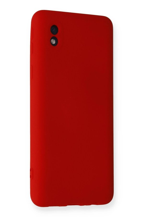 Samsung Galaxy A01 Core Kılıf Nano İçi̇ Kadi̇fe Si̇li̇kon - Kırmızı - Dropx8098-6325