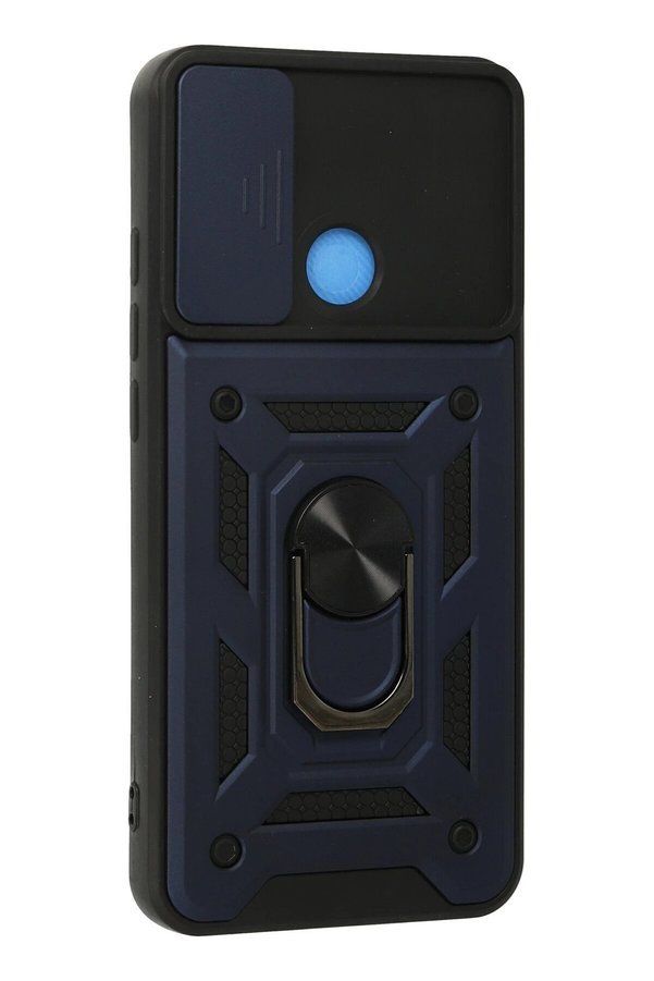 Xi̇aomi̇ Redmi̇ 9C Kılıf Pars Lens Yüzüklü Si̇li̇kon - Laci̇vert - Dropx7336-3975