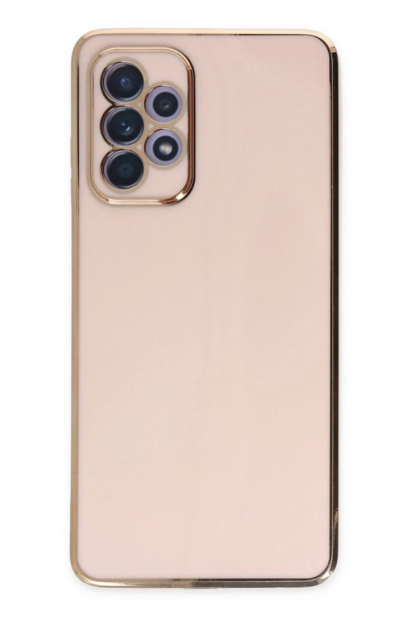 CepteToptan Samsung Galaxy A52 Kılıf Volet Silikon - Pembe - DROPX8335-6194