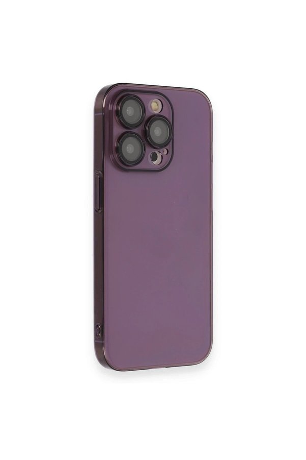 CepteToptan iPhone 13 Pro Max Kılıf Armada Lensli Kapak - Derin Mor - DROPX7474-8866