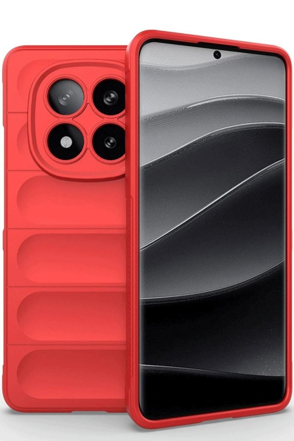 CepteToptan Xiaomi Redmi Note 14 Pro 5G Kılıf Optimum Silikon - Kırmızı - DROPX4802-7545