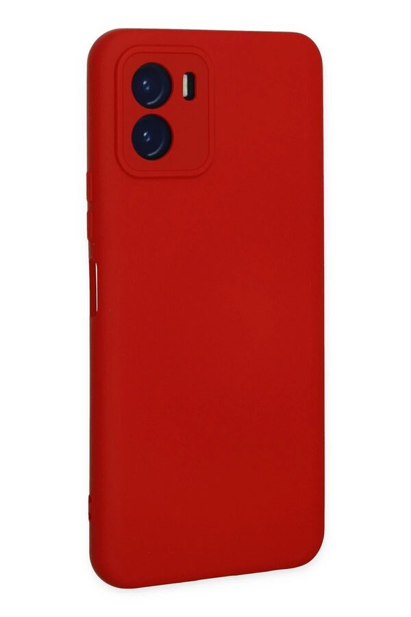 Vi̇vo Y15S Kılıf Nano İçi̇ Kadi̇fe Si̇li̇kon - Kırmızı - Dropx9075-8485