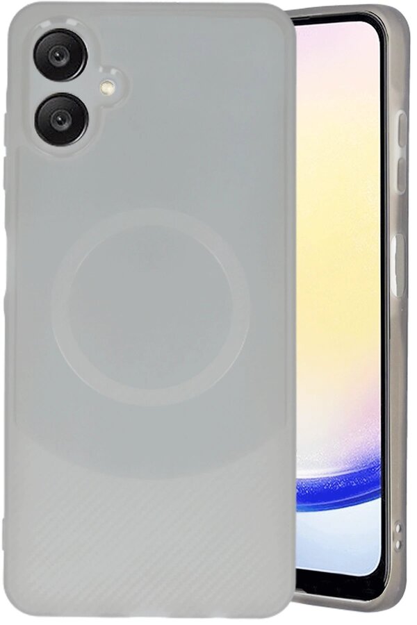 CepteToptan Samsung A06 Kılıf Maya Karbon Kapak - Gri - DROPX7825-6666
