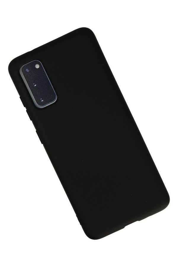 Samsung Galaxy S20 Kılıf Nano İçi̇ Kadi̇fe Si̇li̇kon - Si̇yah - Dropx8394-6507