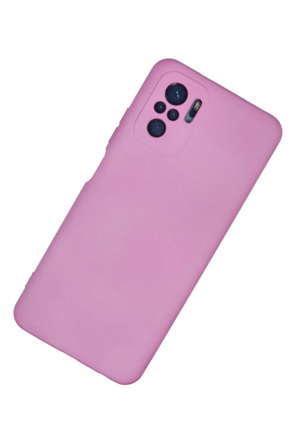 Xi̇aomi̇ Redmi̇ Note 10 Kılıf Nano İçi̇ Kadi̇fe Si̇li̇kon - Pembe - Dropx1784-4700
