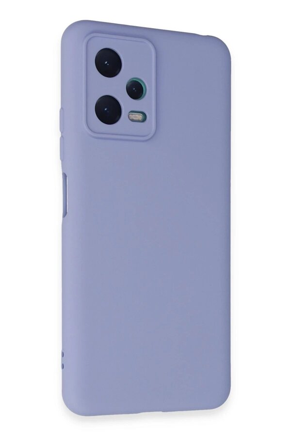 CepteToptan Xiaomi Redmi Note 12 5G Kılıf Nano içi Kadife Silikon - Lila - DROPX1641-4041