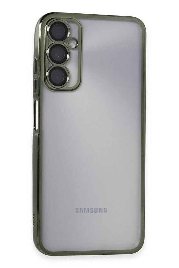 CepteToptan Samsung Galaxy A05S Kılıf Lensli Silikon - Yeşil - DROPX1614-2706