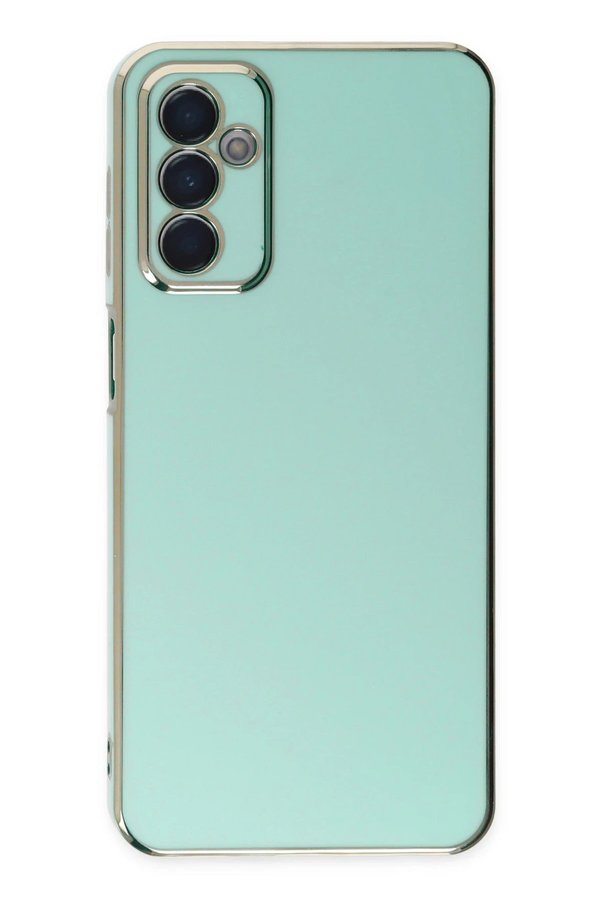 CepteToptan Samsung Galaxy M23 Kılıf Volet Silikon - Açık Yeşil - DROPX1804-5754