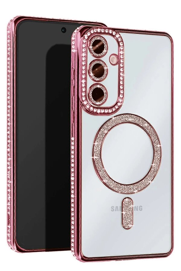 Samsung Galaxy S25 Kılıf Joke Si̇mli̇ Magneti̇csafe Kılıf - Pembe - Dropx5423-7783