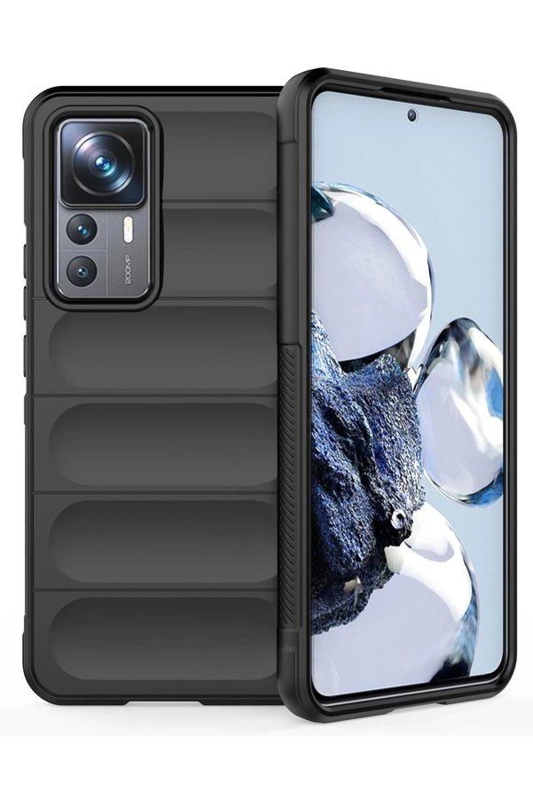 CepteToptan Xiaomi Mi 12T Pro Kılıf Optimum Silikon - Siyah - DROPX8452-3600