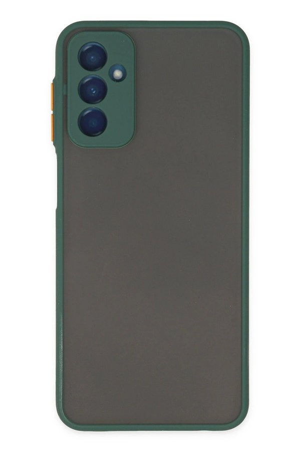 CepteToptan Samsung Galaxy M13 Kılıf Montreal Silikon Kapak - Yeşil - DROPX4202-7173