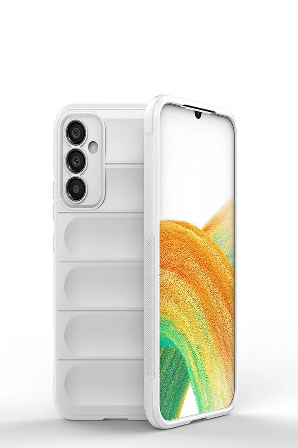 CepteToptan Samsung Galaxy M34 5G Kılıf Optimum Silikon - Krem - DROPX9581-1381