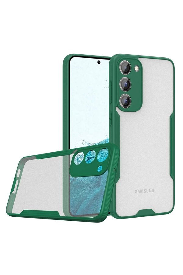 CepteToptan Samsung Galaxy S23 Plus Kılıf Platin Silikon - Yeşil - DROPX7513-7355