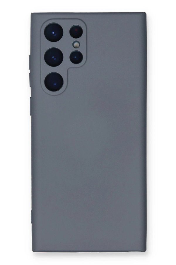CepteToptan Samsung Galaxy S23 Ultra Kılıf Nano içi Kadife Silikon - Gri - DROPX7058-3881