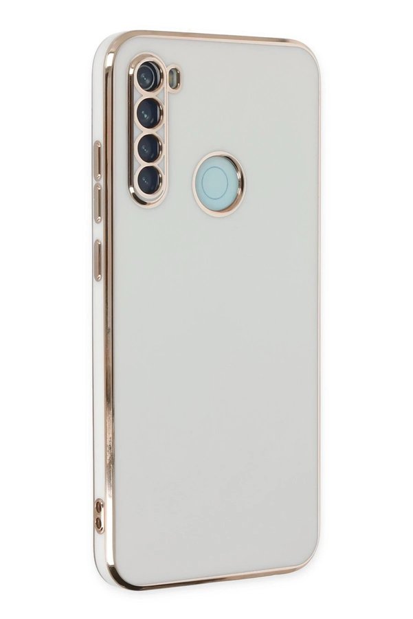 Xi̇aomi̇ Redmi̇ Note 8 Kılıf Volet Si̇li̇kon - Beyaz - Dropx6967-8468