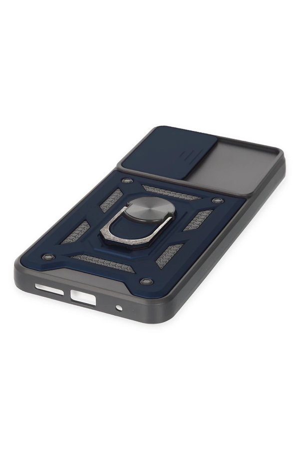 Xi̇aomi̇ Redmi̇ Note 9 4G Kılıf Pars Lens Yüzüklü Si̇li̇kon - Laci̇vert - Dropx7192-4848
