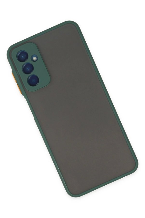 Samsung Galaxy M13 Kılıf Montreal Si̇li̇kon Kapak - Yeşi̇l - Dropx4202-7173