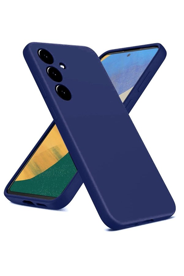 CepteToptan Samsung Galaxy A36 Kılıf Nano içi Kadife Silikon - Lacivert - DROPX8663-5102