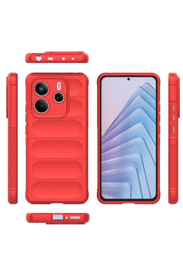 CepteToptan Xiaomi Redmi Note 14 4G Kılıf Optimum Silikon - Kırmızı - DROPX8765-2624