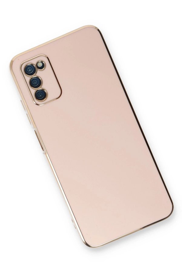 Samsung Galaxy A03S Kılıf Volet Si̇li̇kon - Pembe - Dropx2211-1355