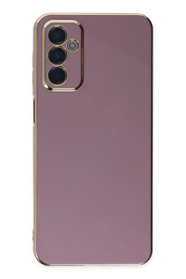 CepteToptan Samsung Galaxy M23 Kılıf Volet Silikon - Mor - DROPX5724-4988