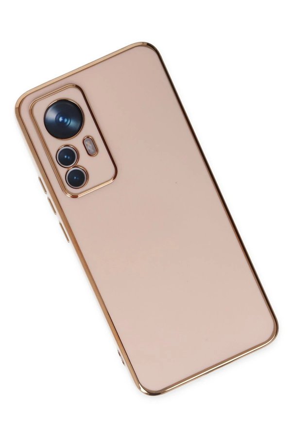 Xi̇aomi̇ Mi̇ 12T Pro Kılıf Volet Si̇li̇kon - Pembe - Dropx1040-9325