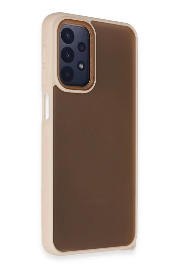 CepteToptan Samsung Galaxy A23 4G Kılıf Elegant Kapak - Pudra - DROPX8220-1165