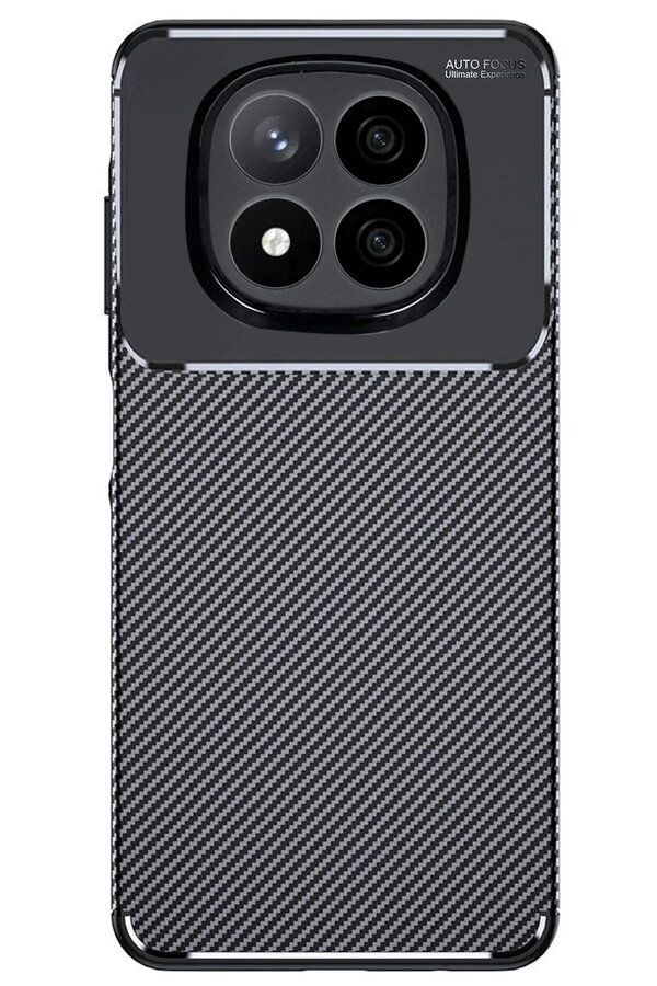 Xi̇aomi̇ Redmi̇ Note 14 Pro 4G Kılıf Auto Focus Karbon Kapak - Si̇yah - Dropx8136-3098