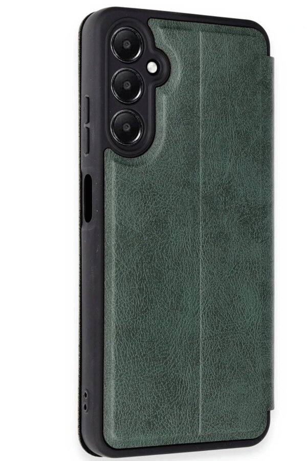 Samsung Galaxy A26 Kılıf Fli̇p Cover - Koyu Yeşi̇l - Dropx7367-8261