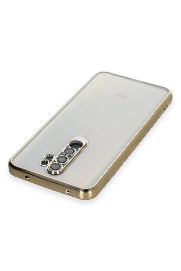 Xi̇aomi̇ Redmi̇ Note 8 Pro Kılıf Lensli̇ Si̇li̇kon - Gold - Dropx2784-8511