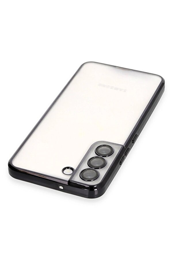 Samsung Galaxy S22 Kılıf Lensli̇ Si̇li̇kon - Si̇yah - Dropx6314-1071