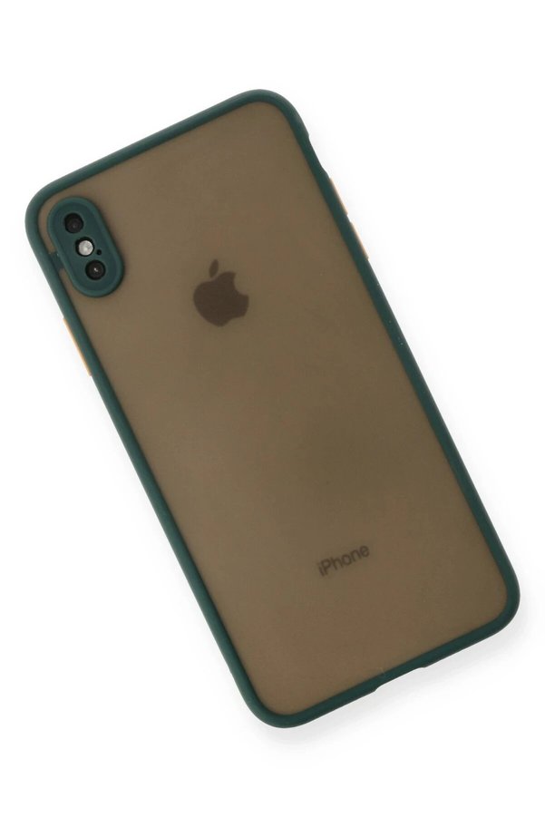 İphone X Kılıf Montreal Si̇li̇kon Kapak - Yeşi̇l - Dropx2867-9645
