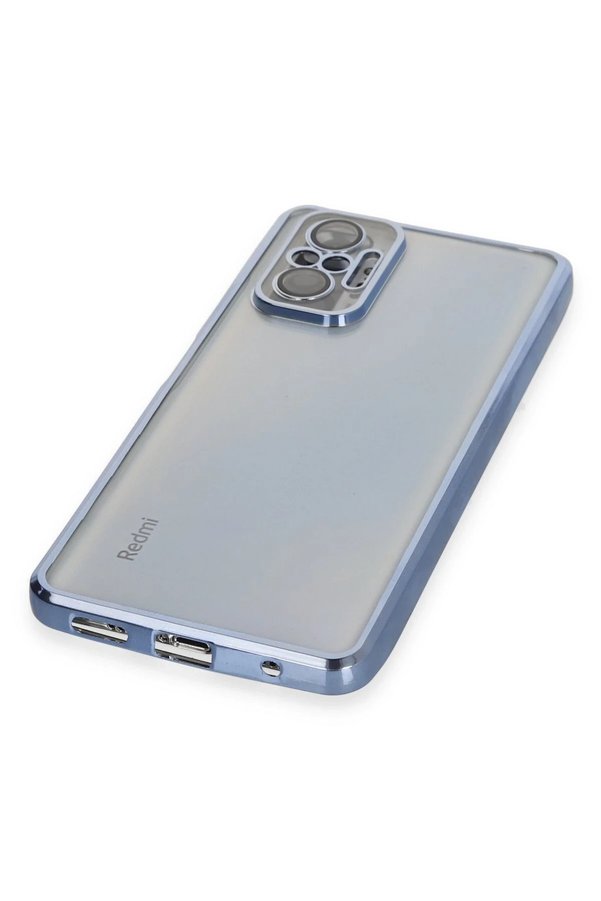 Xi̇aomi̇ Redmi̇ Note 10 Pro Kılıf Lensli̇ Si̇li̇kon - Açık Mavi̇ - Dropx3476-6808