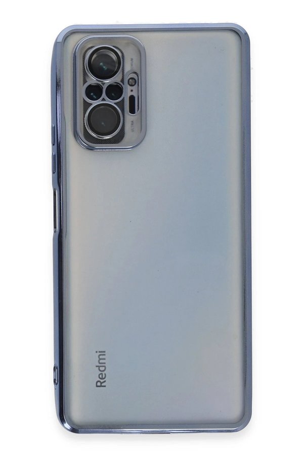 Xi̇aomi̇ Redmi̇ Note 10 Pro Kılıf Lensli̇ Si̇li̇kon - Açık Mavi̇ - Dropx3476-6808
