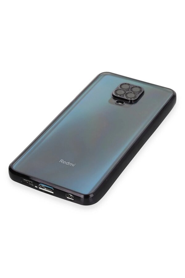 Xi̇aomi̇ Redmi̇ Note 9 Pro Kılıf Lensli̇ Si̇li̇kon - Si̇yah - Dropx6860-5439
