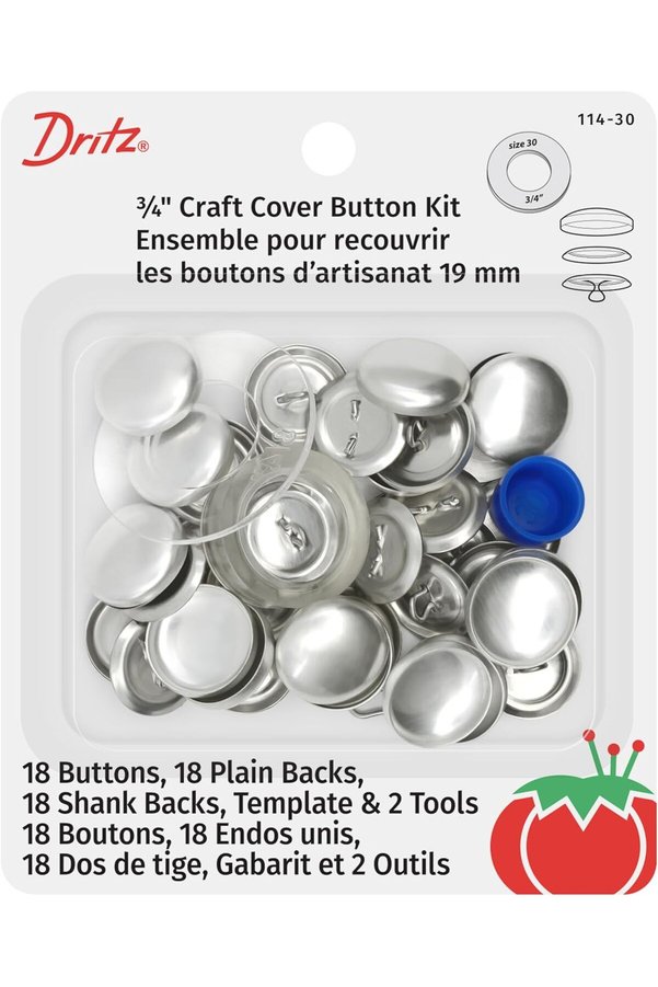STOREMAX 114-30 El İşi Kapak Düğmesi, Beyaz, Size 30 (3/4-Inch) newprh 1063348