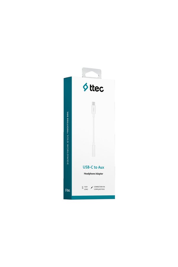 Ttec Usb-C - 3.5Mm Aux Adaptörü 11 Cm Beyaz 2Ak04B