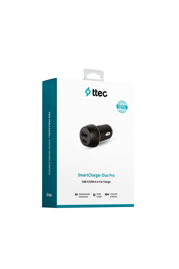 Ttec Smartcharger Duo Pd 32W Araç Hızlı Şarj Aleti Usb-C+Usb-A