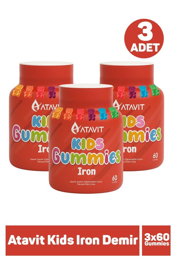Seddar Collection Atit Kds Irn Demir 60 Gummies 3 Adet