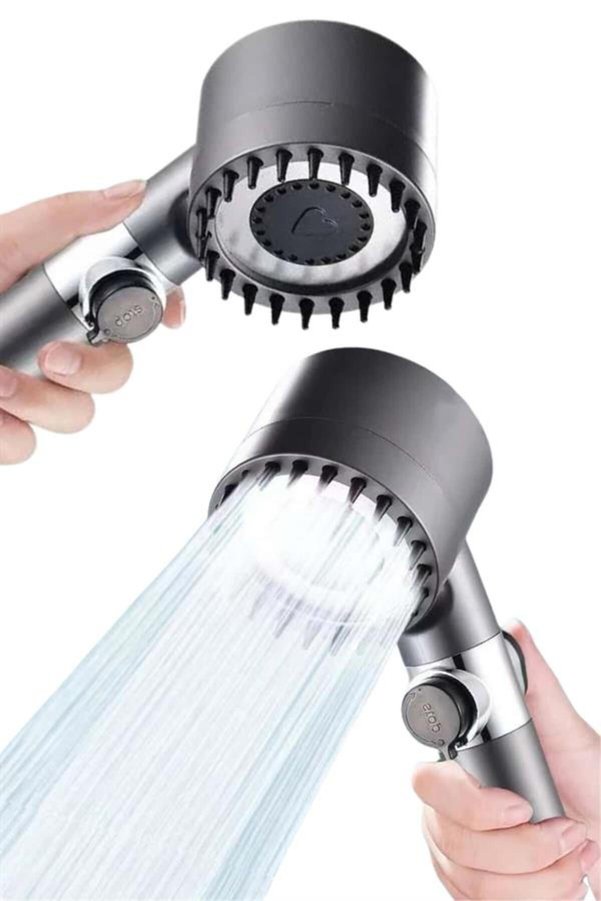 Home Yeni Nesil Duş Başlığı Paslanmaz Çelik Masaj Etkili Ergonomik Tasarım Su Basınçlı