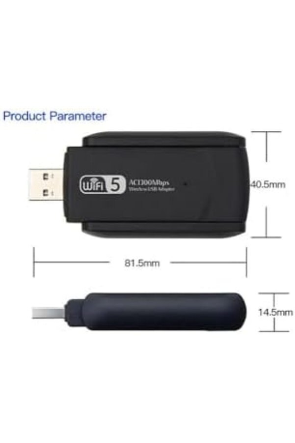 Modaflux Wi̇fi̇ Band Çi̇ft Ac1300 Mbps Wi̇fi̇ Alıcı Ağ Kartı Si̇nyal Güçlendi̇ri̇ci̇ Polynova 395519