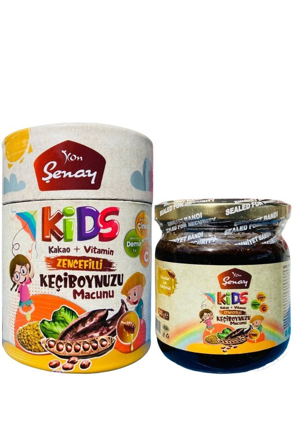 Şenay Kids Zencefilli Keçiboynuzu Macunu ( Kakao + Vitamin ) 240 G
