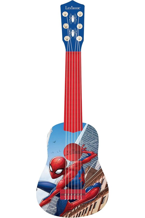 STOREMAX Mavi/Kırmızı, Spider-Man Peter Parker İlk gitarım, 6 naylon teller, 53 cm, kılavuz dahil, K200SP, 0