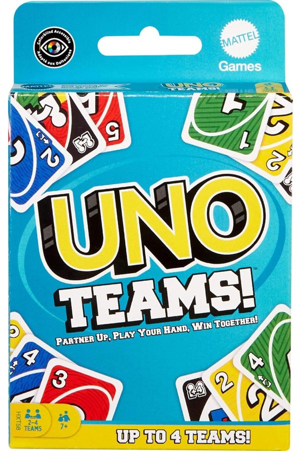 STOREMAX Games UNO Teams™ Kartlar Aile ve arkadaşlarla bir araya gelinen akşamlara, seyahatlere, kamplara ve