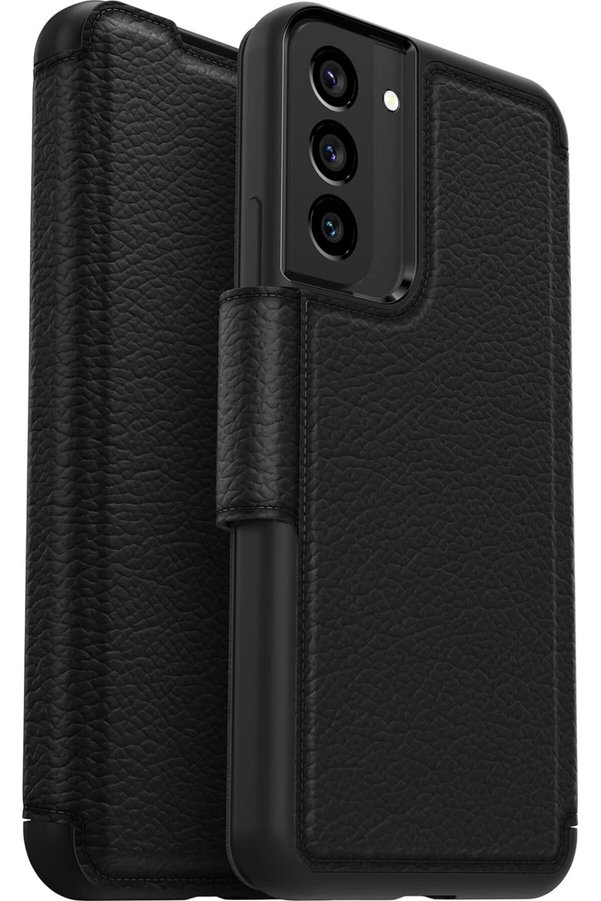 STOREMAX Galaxy S22+ Strada Kılıf, Darbeye Dayanıklı, Düşmeye Dayanıklı, İki Kart Tutuculu Birinci Sınıf Deri