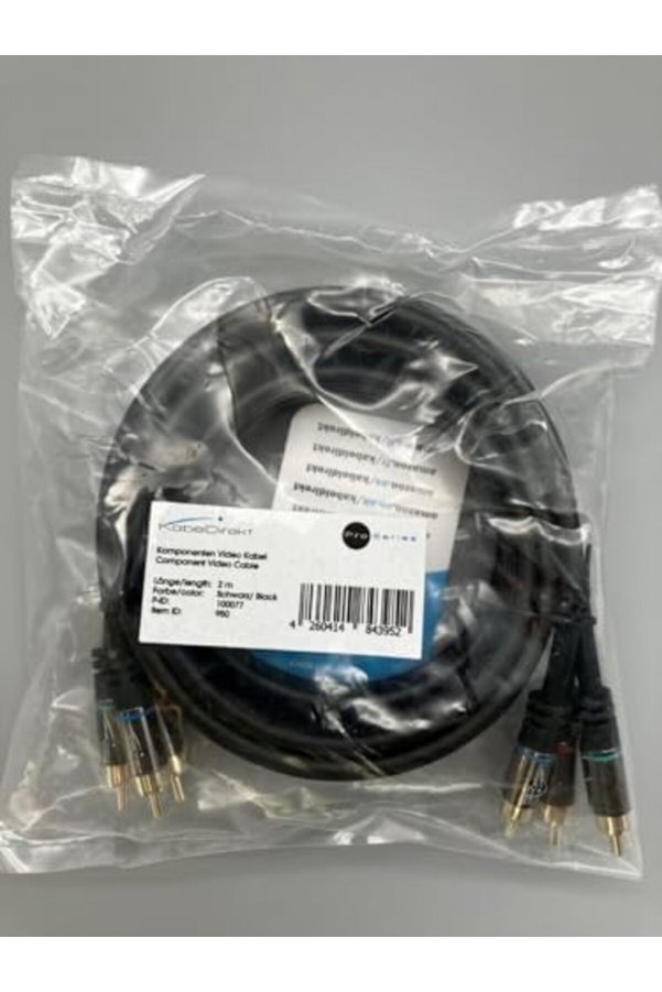 – 2M – Bi̇leşen Kablosu, Ci̇nch, Rgb/Yuv (Koaksi̇yel Kablo, 3× Rca Fi̇şi̇ – 3 × Rca Fi̇şi̇, Full Hd Görüntü