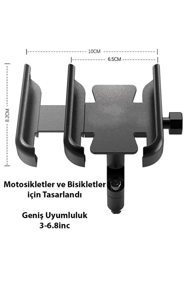 Ayduganshop Ally Alüminyum Alaşım Bisiklet Motorsiklet Gidon Telefon Tutucu-1852 - Aaaaaa9501-1517