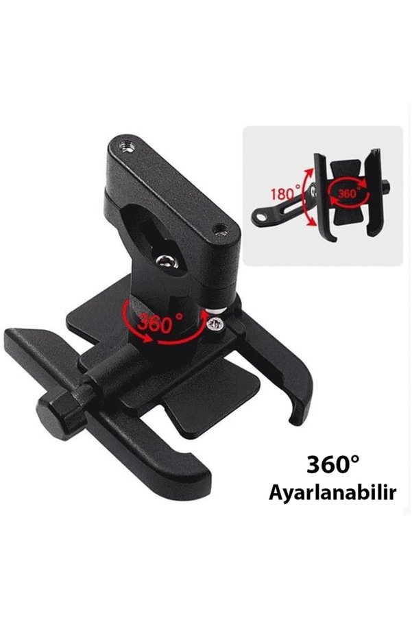 Ayduganshop Ally Alüminyum Alaşım Bisiklet Motorsiklet Gidon Telefon Tutucu-1852 - Aaaaaa9501-1517