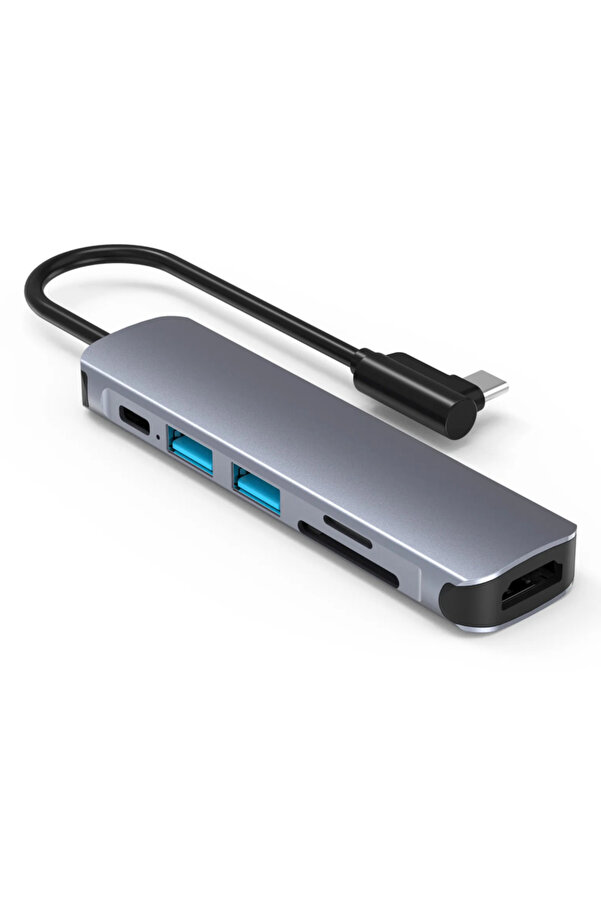 Evimdeyokyok Airsky Hc74Cl 6 İn 1 Hdmi Çevirici L Tipi