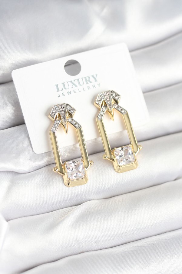 Evimdeyokyok Pirinç Gold Renk Vintage Kadın Küpe Tj-Bkp11239
